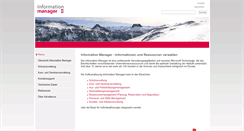Desktop Screenshot of information-manager.ch